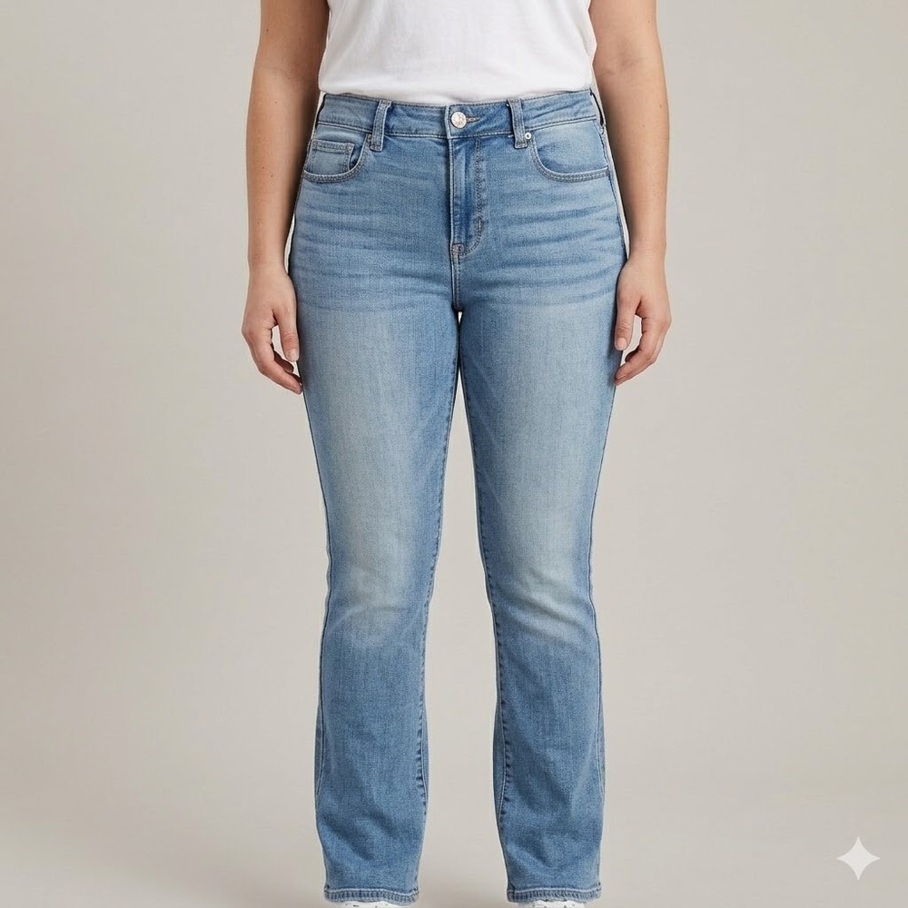 Level 99 Jeans Womens‎ 16 34 High Rise Nostalgic Blue Stretch Denim EUC